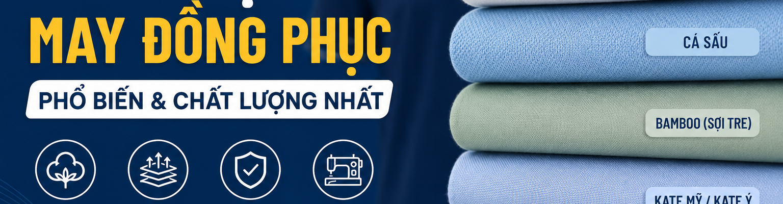 Các Loại Vải May Đồng Phục Cao Cấp 2026: Cotton, Kate, Tuytsi, Pangrim