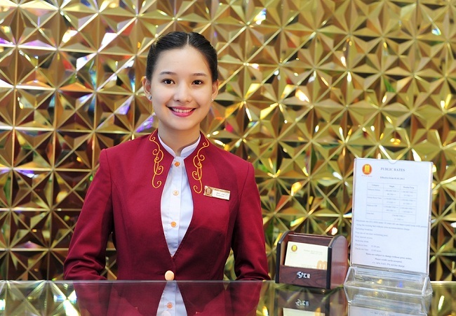 Mẫu Đồng Phục Lễ Tân Thu Ngân 06
