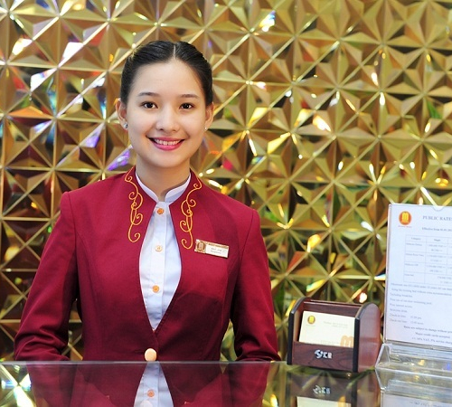 Mẫu Đồng Phục Lễ Tân Thu Ngân 06