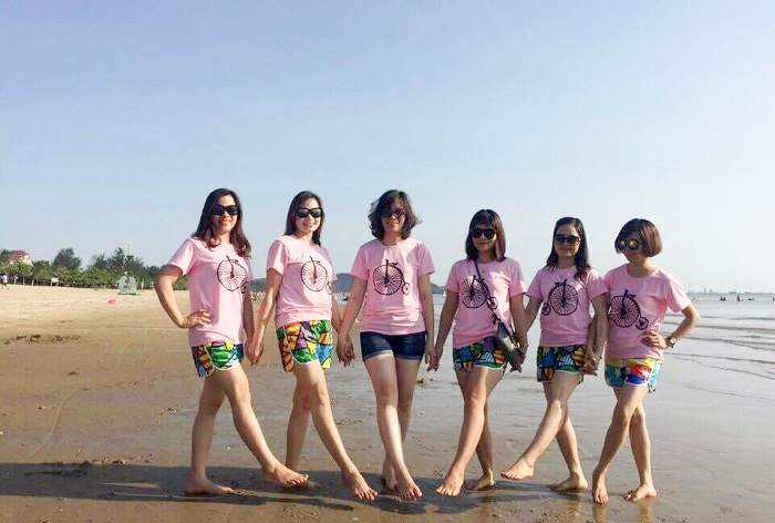 Mẫu đồng phục nhóm màu hồng - 7