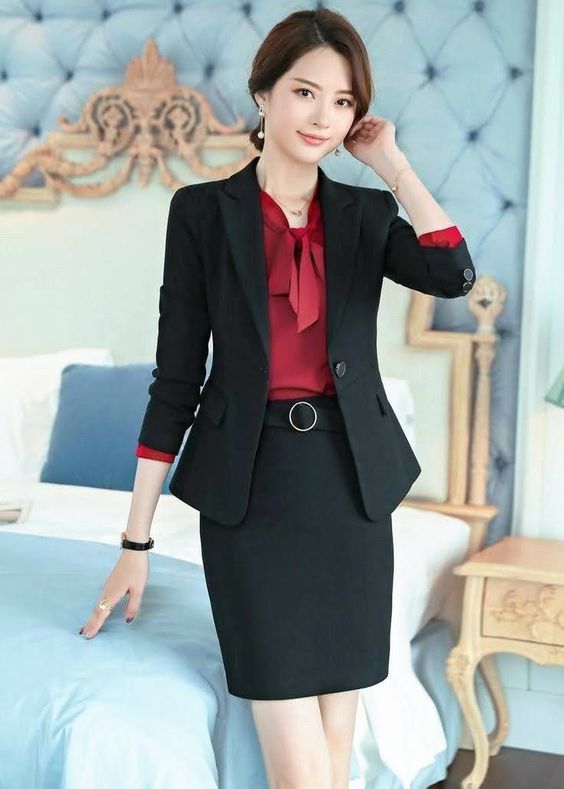 Mẫu đồng phục Vest nữ dáng ôm - 09